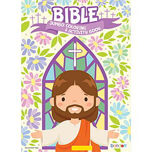 64-Page Jumbo Easter Coloring Book: CoComelon $0.25, Bendon Bible $0.10 & More