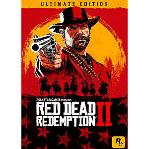 Red Dead Redemption 2 $13.60, Ultimate Edition: $16.20 (After 20% SD Cashback; PC Digital)