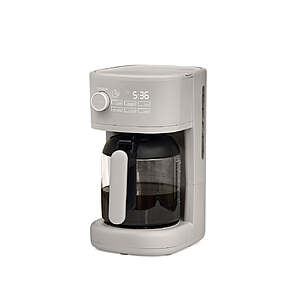 (Open Box) 12-Cup CRUXGG Programmable Coffee Maker (Gray) $17.60 + Free Shipping