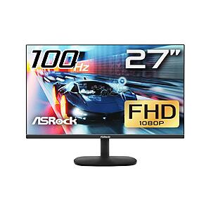 27" ASRock CL25FF 1080p FHD 100Hz 1ms FreeSync IPS Gaming Monitor $76 after $40 Rebate