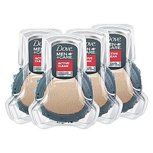 4-Pack Dove Men + Care Dual-Sided Shower Scrub $12.95 ($3.25 each) w/ S&S + Free Shipping w/ Prime