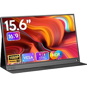 Prime Members: 15.6" ZSCMALLS 1920x1080 60Hz Portable IPS External Monitor $70 + Free Shipping