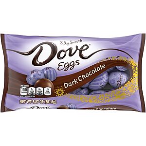 12-Pack 8.9-Oz Dove Dark Chocolate Candy Easter Eggs $16.30 + Free Shipping w/ Prime or $35+