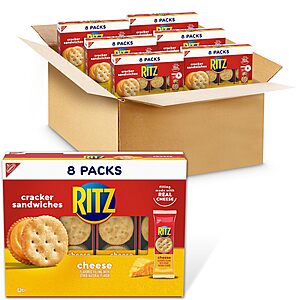 48-Count Ritz Sandwich Cracker Snack Packs (Cheese) $14.75 w/ S&S + Free Shipping w/ Prime