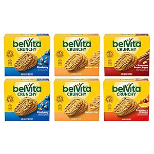 30-Pack belVita Breakfast Biscuits (Variety Pack) $13.60 w/ S&S + Free Shipping w/ Prime