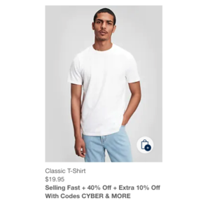 GAP: Summer Cyber: 40% Off + Extra 10% Off with Codes CYBER & MORE.