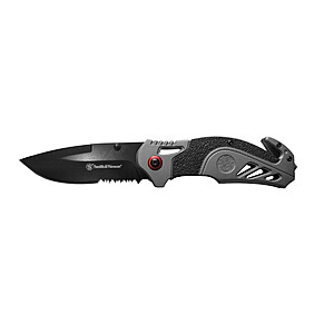 Smith & Wesson S.A. Red Accent Drop Point Folding Knife $7.95 + Free Shipping