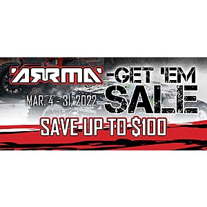 Up to $100 Off Select Arrma 4x4 RC Cars/Trucks - HobbyTown