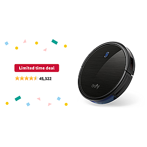 Limited-time deal: eufy by Anker, BoostIQ RoboVac 11S (Slim), Robot Vacuum Cleaner, Super-Thin, 1300Pa Strong Suction, Quiet, Self-Charging Robotic Vacuum Cleaner, Cleans - $129.99
