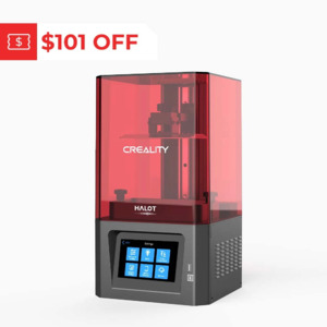 Creality Halot One Resin 3D Printer (SLA 3D Printer) 2K Mono Display, 5"x3.15"x6.3", Air Filtration $188