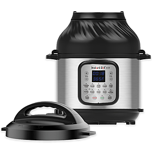 Instant Pot, 6-Quart Duo Crisp, Air Fryer+ Multi-Use Small Pressure Cooker to Roast Bake, Dehydrate & More $80.14
