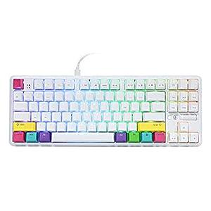 EPOMAKER K870T 87 Keys Bluetooth Wired/Wireless Mechanical Keyboard with RGB Backlit, Type C Cable, 2000mAh Battery, Wheel Button Control for Game/Office -$48.99 to $64.99