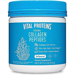 5-Oz Vital Proteins Collagen Peptides Powder Supplement (Type I, III Unflavored) $6.50 w/ Subscribe & Save