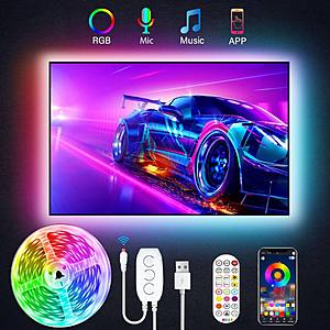 JESLED Smart RGB LED Strip Light 9.8ft TV Backlight w/ Bluetooth APP and Remote Control - $5.98 + Free Shipping w Prime