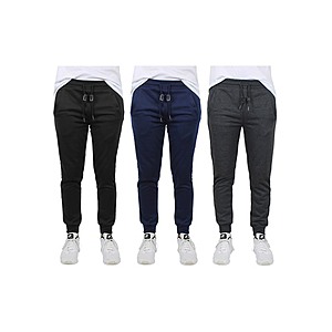 Men's & Women's 3-pack French Terry Joggers, $19.99 + Free Shipping w/ Prime