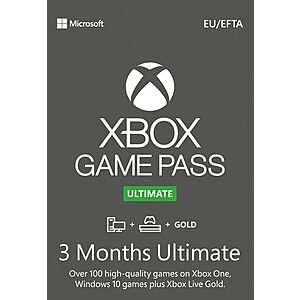 3-Months of Xbox Game Pass Ultimate [Instant e-Delivery] for $26.50