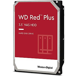 WD Red Plus 10TB NAS Hard Disk Drive 7200 RPM 3.5" $180