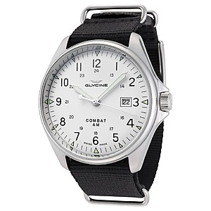 Glycine Combat 6 Vintage Men's Automatic Silver Dial Watch $233.10 + Free Shipping