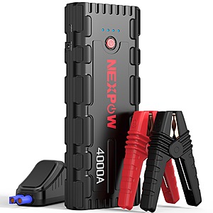 Prime Members: NEXPOW G17 S40 4000A Peak Jump Starter w/ PD60W Quick Charge (Up to 10.0L Diesel Engine) $50 + Free Shipping