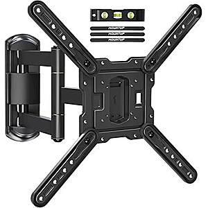 MOUNTUP Only $14.99 TV Wall Mount Full Motion for 26"- 55" TVs with Clip Coupon + Free Shipping live