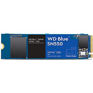 WD Blue SN550 NVMe 500GB SSD Solid State Drive - $42 w/ free shipping @ Western Digital