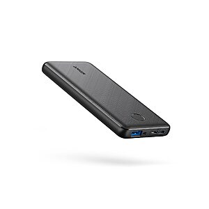 Anker Portable Charger, 313 Power Bank (PowerCore Slim 10K) 10000mAh Battery Pack with USB-C (Input Only) and PowerIQ Charging Technology - $10.79 + Free Shipping w/ Prime