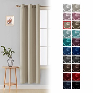 Deconovo Long Blackout Curtains 1 Panel -$8.49 +Free Shipping with Prime
