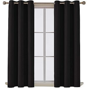Deconovo Solid Blackout Curtains 1 Panel (4 colors) -$6.11 + Free Shipping w/ Prime