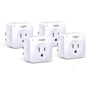 TP-Link Tapo Smart Plug Minis - Smart Home Wifi Outlet - 4 Pack $19.99 + FS