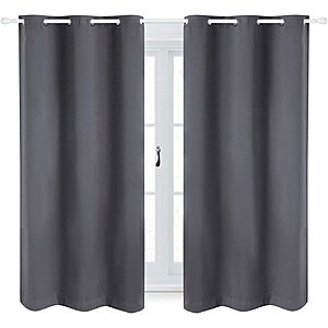 Bedsure Thermal Insulated Grommet Curtains 2 Panel Sets for Living Room $7.49~$9.59 + Free Shipping with Prime