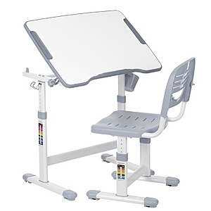 iKayaa Height Adjustable Kid's Study Desk & Chair Set $45.56 + free shipping