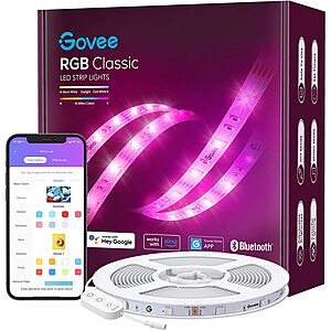 Govee WiFi RGB LED Strip Lights 32.8ft, Music Sync, Voice and App Control - $12.99+ FS with PRIME