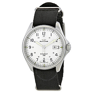 GLYCINE Combat 6 Vintage Automatic Silver Dial Men's Watch $259 + Free Shipping