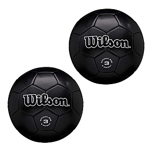 2 Pack WILSON Traditional Soccer Ball Size 3  (Black) $15 + Free Shipping