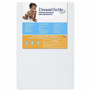 Dream On Me 3" Extra Firm Portable Crib Mattress $7.25