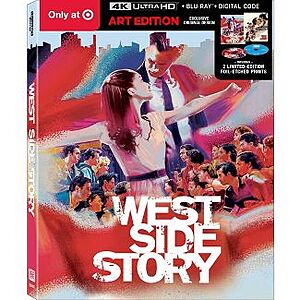 Target Exclusive Disney Limited Edition 4K Titles: West Side Story, Encanto, Eternals, Turning Red, Cruella, Luca or Jungle Cruise $15 Each + Free Store Pickup @ Target