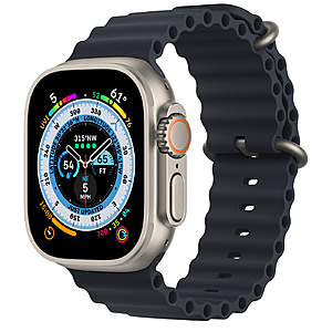 Apple Watch Ultra 49mm GPS + Cellular Titanium Case Smart Watch (Various Colors) $719 w/ Best Buy Credit Card + Free Shipping