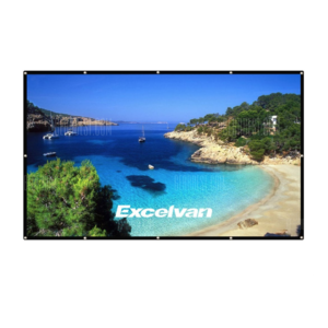 120" Excelvan 16:9 Collapsible Portable Projector Cloth Screen  $15 & More