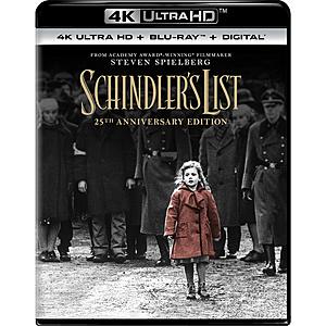 4K Movies: Schindler's List, How to Train Your Dragon, Cliffhanger & More 3 for $40 + Free Shipping