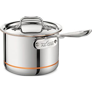 All-Clad Factory Seconds Sale: 2-Qt Copper Core Sauce Pan w/ Lid $120 & More + Free S&H