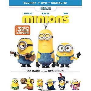 Minions (Blu-ray + DVD + Digital HD) $4 + In-Store Pickup