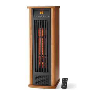 Mainstays 1500W Infrared Quartz Wood Pedestal Heater $44.85 & More + Free S&H