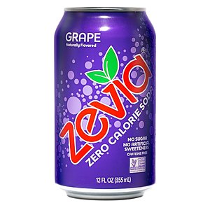 24-Pack 12-Oz Zevia Zero Calorie Soda (Grape) $15.15 w/ S&S + Free S&H
