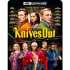 Knives Out (4K UHD + Blu-ray + Digital) $10 + Free Curbside Pickup