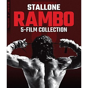 Blu-ray Movie Collections: Rambo 5-Film Collection (Blu-ray + Digital) $13 & More