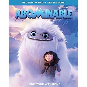 Abominable (Blu-ray + DVD + Digital) $6 + Free Curbside Pickup