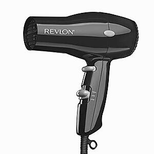 Revlon 1875W Lightweight + Compact Travel Hair Dryer (Black) $6.55