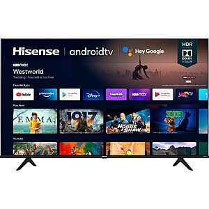Hisense 75" A6G Series 4K UHD Smart Android TV at BestBuy for $549