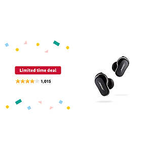Limited-time deal: NEW Bose QuietComfort Earbuds II, Wireless, Bluetooth, World’s Best Noise Cancelling In-Ear Headphones with Personalized Noise Cancellation & Sound