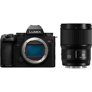 Panasonic LUMIX S5 II Mirrorless Digital Camera Bundles: Body + S 50mm f/1.8 Lens $1748 & More + Free S&H